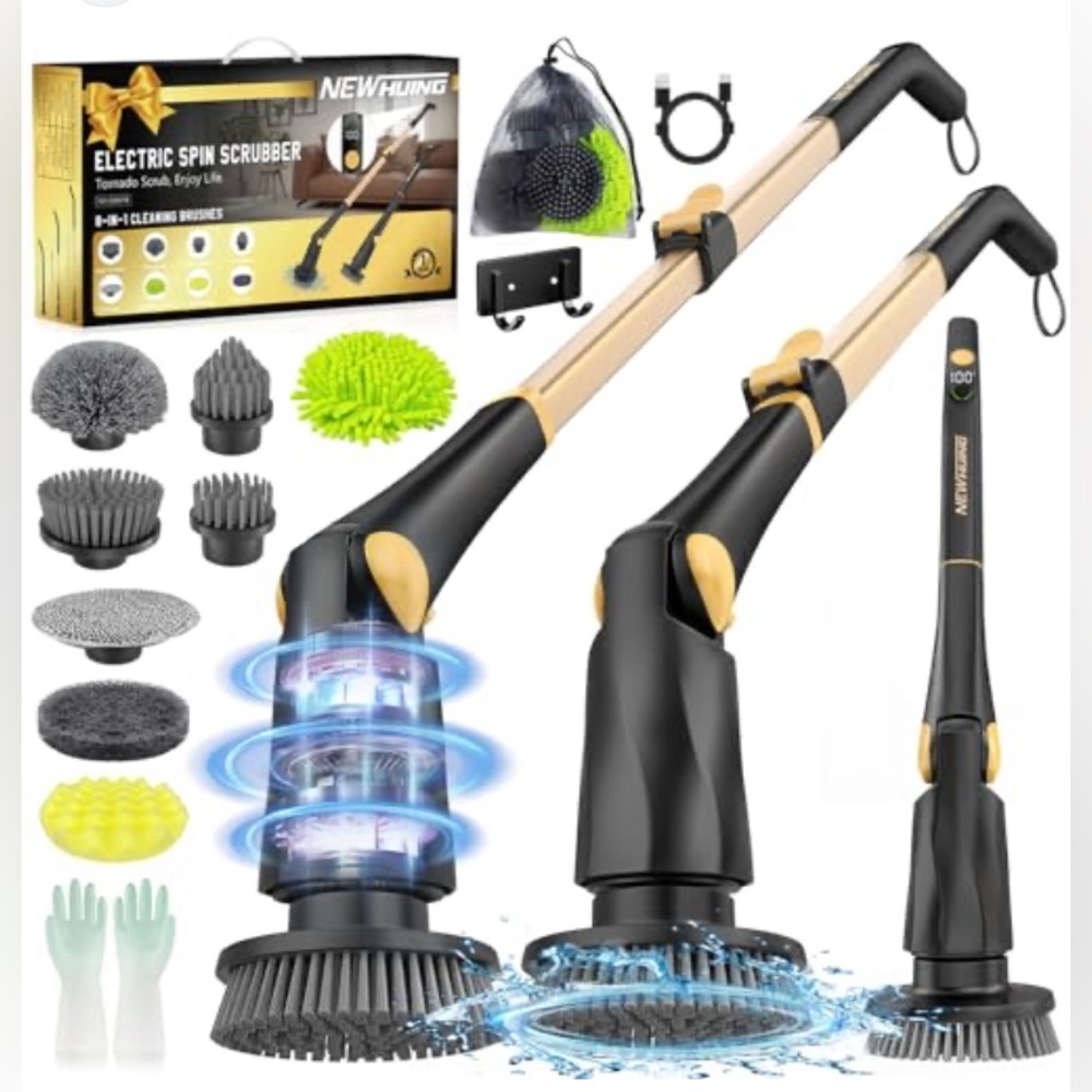 NEW Tornado 8 in 1 extending spin cleaner w/ 8 attach.,box unopened